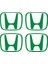 Honda Civic Accord Crv Vtec Si Için Jant Logosu Iç ve Dış Sticker Set Jant Kapak Çapı: 2.25 Inch 1