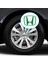 Honda Civic Accord Crv Vtec Si Için Jant Logosu Iç ve Dış Sticker Set Jant Kapak Çapı: 2.25 Inch 3