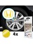 Honda Civic Accord Crv Vtec Si Için Jant Logosu Iç ve Dış Sticker Set Jant Kapak Çapı: 2.25 Inch 5