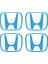 Honda Civic Accord Crv Vtec Si Için Jant Logosu Iç ve Dış Sticker Set Jant Kapak Çapı: 2.25 Inch 1