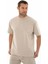 Erkek Oversize Kısa Kollu Bisiklet Yaka Sweatshirt Y25344376401 3