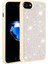 Apple iPhone 8 Kılıf Parlak Taşlı Ston Kapak Silikon Beyaz 1