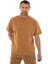 Erkek Oversize Kısa Kollu Bisiklet Yaka Sweatshirt Y25344376401 5