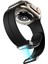 Apple Watch Series 3 4 5 44MM Armband Kordon Ayalanabilir Mıknatıslı Mat Silikon KRD84 Siyah 3