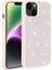 Apple iPhone 13 Case Kılıf Diamond Parlak Taşlı Ston Kapak Silikon Beyaz 1