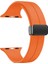 Apple Watch Se 2 2022 44MM Kordon Ayalanabilir Mıknatıslı Mat Silikon KRD84 Turuncu 1