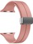 Apple Watch 6 44 mm Armband Kordon Ayalanabilir Mıknatıslı Mat Silikon KRD84 Bronz 1
