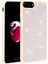 Apple iPhone 7 Plus Case Kılıf Renkli Parlak Taşlı Ston Kapak Silikon Beyaz 1