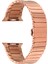 Apple Watch Se 44MM Armband Kordon Alüminyum Alaşım Çizgi Desenli KRD79 Bronz 1