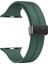 Apple Watch Series 8 45MM Armband Kordon Ayalanabilir Mıknatıslı Mat Silikon KRD84 Koyu Yeşil 1