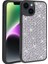 Apple iPhone 13 Case Kılıf Diamond Parlak Taşlı Ston Kapak Silikon Siyah 1