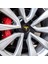 Tesla Model 3 Özel Kesim Logo Seti - Direksiyon Ön Arka Jantlar ve Sensörler Için 9'lu Tesla Logo Sticker Seri 4