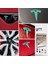 Tesla Model 3 Özel Kesim Logo Seti - Direksiyon Ön Arka Jantlar ve Sensörler Için 9'lu Tesla Logo Sticker Seri 1