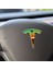Tesla Model 3 Özel Kesim Logo Seti - Direksiyon Ön Arka Jantlar ve Sensörler Için 9'lu Tesla Logo Sticker Seri 5