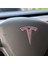 Tesla Model 3 Özel Kesim Logo Seti - Direksiyon Ön Arka Jantlar ve Sensörler Için 9'lu Tesla Logo Sticker Seri 5