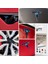 Tesla Model 3 Özel Kesim Logo Seti - Direksiyon Ön Arka Jantlar ve Sensörler Için 9'lu Tesla Logo Sticker Seri 1