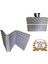 Katlanır Kamp Yatağı Çadır Yatağı Sünger Yatak Fermuarlı 70 x 180 cm 6 cm Gri 1