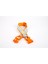 Pati Desenli Dokuma Köpek Boyun Tasması 3 cm x 36-60 cm Turuncu 1