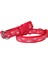 Doggie Dalga Desenli Dokuma Köpek Boyun Tasması 2 cm x 31-47 cm Kırmızı 1