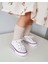 Unisex Günlük Keten Rahat Beyaz Bebek&çocuk Sneaker Bağcıklı Kısa Convers Modeli Spor Ayakkabı 3