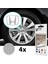 Honda S2000 Pilot Crz Oem Için Jant Logosu Sticker Set Logo :2.5 Inch 6.34 cm / Jant Kapak Çapı: 3 Inch 3