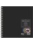 Black Drawing Book Murillo Nero 190GR Squared Spiralli Çizim Blok 40 Sayfa 30X30CM 1