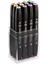 Touch Twin Marker Pen : Çift Uçlu Marker Kalemi : 12Lİ Set Pastel Renkleri 1