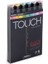 Touch Twin Marker Pen : Çift Uçlu Marker Kalemi : 6lı Set Pastel Renkleri 1