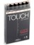 Touch Twin Marker Pen : Çift Uçlu Marker Kalemi : 6lı Set Ten Renkleri A 1