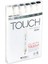 Touch Twın Brush Pen : Çift Taraflı Marker Seti : 6'lı Gri Tonları 1
