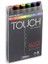 Touch Twin Marker Pen : Çift Uçlu Marker Kalemi : 6lı Set Ana Renkler 1