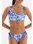 Mavi - Beyaz Spagetti Bikini Alt 4
