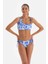 Mavi - Beyaz Spagetti Bikini Alt 5