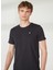 Bisiklet Yaka Siyah Erkek T-Shirt FM23S07TGBLACK 1