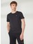 Bisiklet Yaka Siyah Erkek T-Shirt FM23S07TGBLACK 3