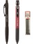 Versatil Kalem Sınav/eskiz Yassı Bordo + Siyah 1.8 mm + Ticom Kalem Ucu 2b 1.8 mm 1