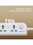 Priz Power Strip 8in1 3 Adet USB 1 Adet Type-C ve 4 Adet Priz Dönüştürücü 2m - Beyaz 4