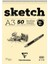 Esquisse Ivory Sketch 90GR Spiralli Çizim Blok 50 Sayfa A3 (29.7X42CM) (Kısa Kenar Spiral) 1