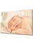 Eliza Home Beyaz Şapkalı Uyuyan Bebek Cam Tablo 1