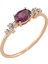Pırlanta ve Oval Pembe Radolite Taşlı Yüzük 0417R0230 1