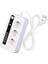 H-03 Üçlü Priz 5 USB Portlu Akım Korumalı 2500W On/off Düğmeli 2 Metre Uzatma Kablolu 3'lü Priz 1