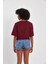 Kadın Basic Oversize Crop 2