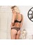 3951 File Dantelli Desteksiz Sütyen, Brazil String Külot Takım 3
