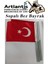 Sopalı Bez Bayrak 20X30 cm 1 Adet Saplı Bayrak Ay Yıldız Plastik Çıtalı 20*30 Bez Bayrak Mill Bayram Kutlama 5