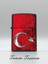 Türk Bayrağı - Benzinli Metal Çakmak Uv Baskı 1