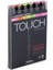 Touch Twin Marker Pen : Çift Uçlu Marker Kalemi : 6lı Set Florasan Renkler 1
