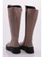 22535-22K Kadin Kalin Taban Fermuarli Knee High Çizme 3