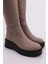 22535-22K Kadin Kalin Taban Fermuarli Knee High Çizme 4