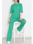 Kadın Yeşil Fitilli Duble Kol Takım 3