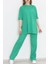 Kadın Yeşil Fitilli Duble Kol Takım 5